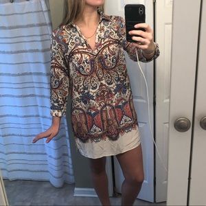 Colorful shirt dress